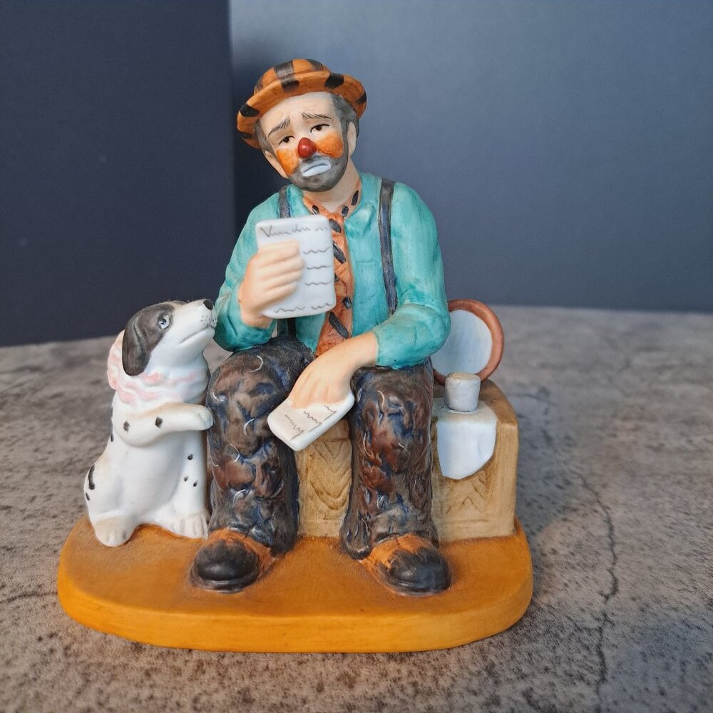 VINTAGE FIGURINE~CLOWN~THE ORIG. EMMETT KELLY CIRCUS COLLECTION 1993